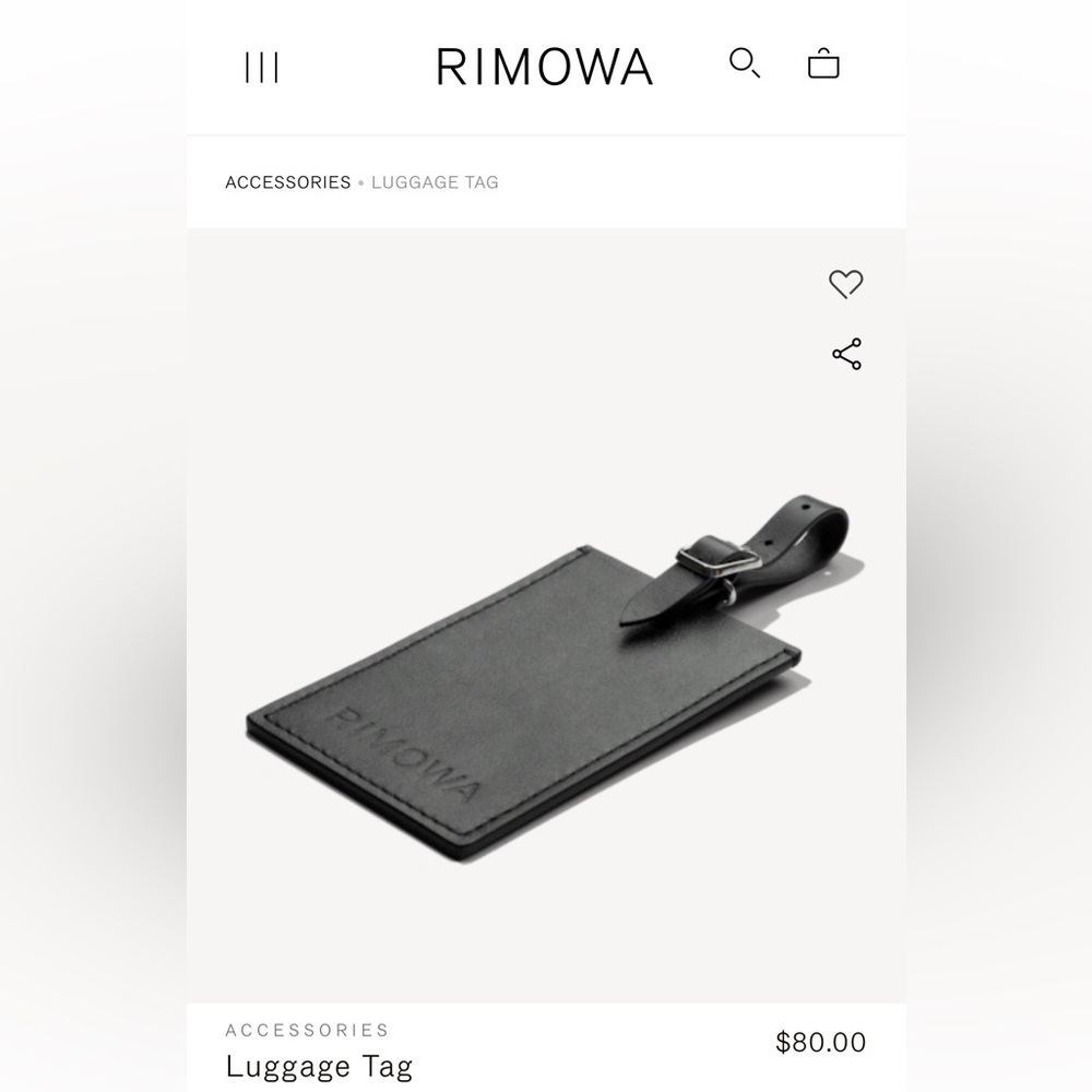 Rimowa • black luggage tag + stickers + large essential check-in cover bag